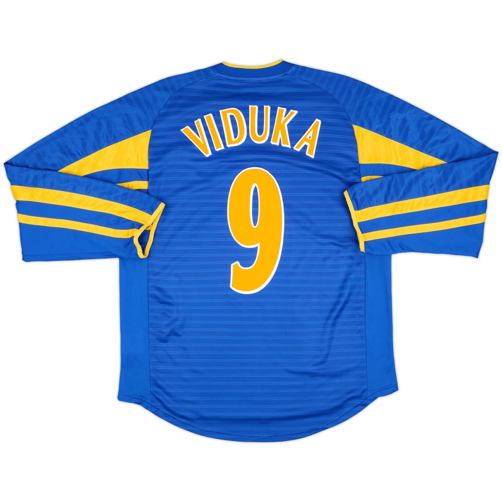 2001-03 Leeds United Away L/S Shirt Viduka #9 - 8/10 - (M)