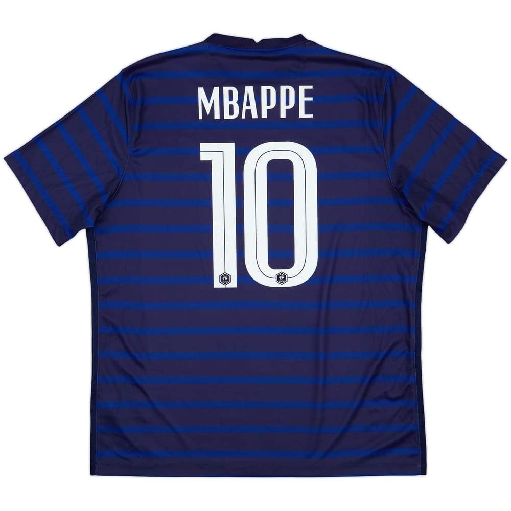 2020-21 France Home Shirt Mbappe #10 - 9/10 - (XL)