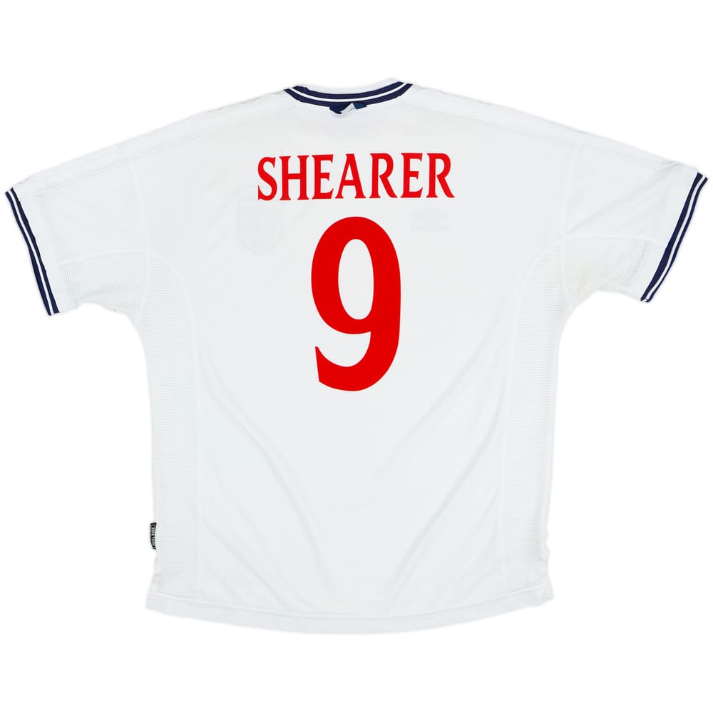 1999-01 England Home Shirt Shearer #9 - 8/10 - (XXL)
