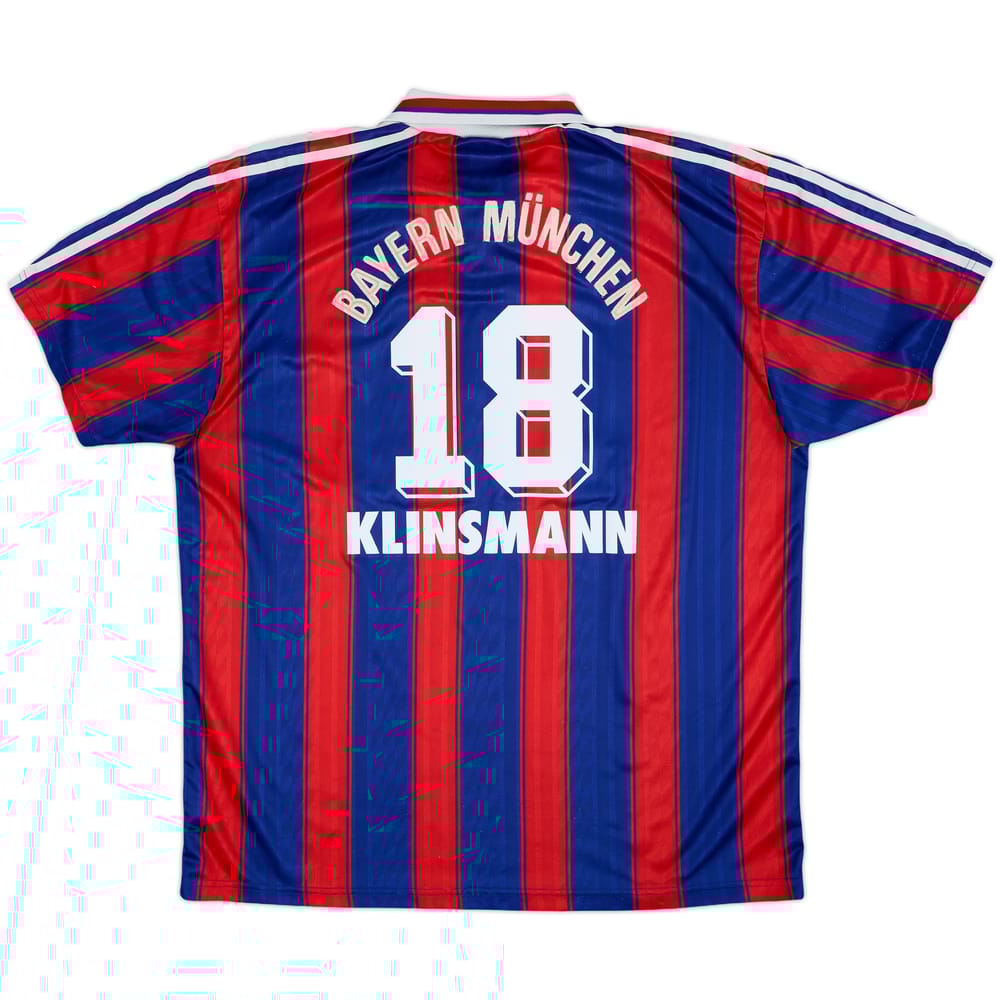 1995-97 Bayern Munich Home Shirt Klinsmann #18 - 6/10 - (XL)