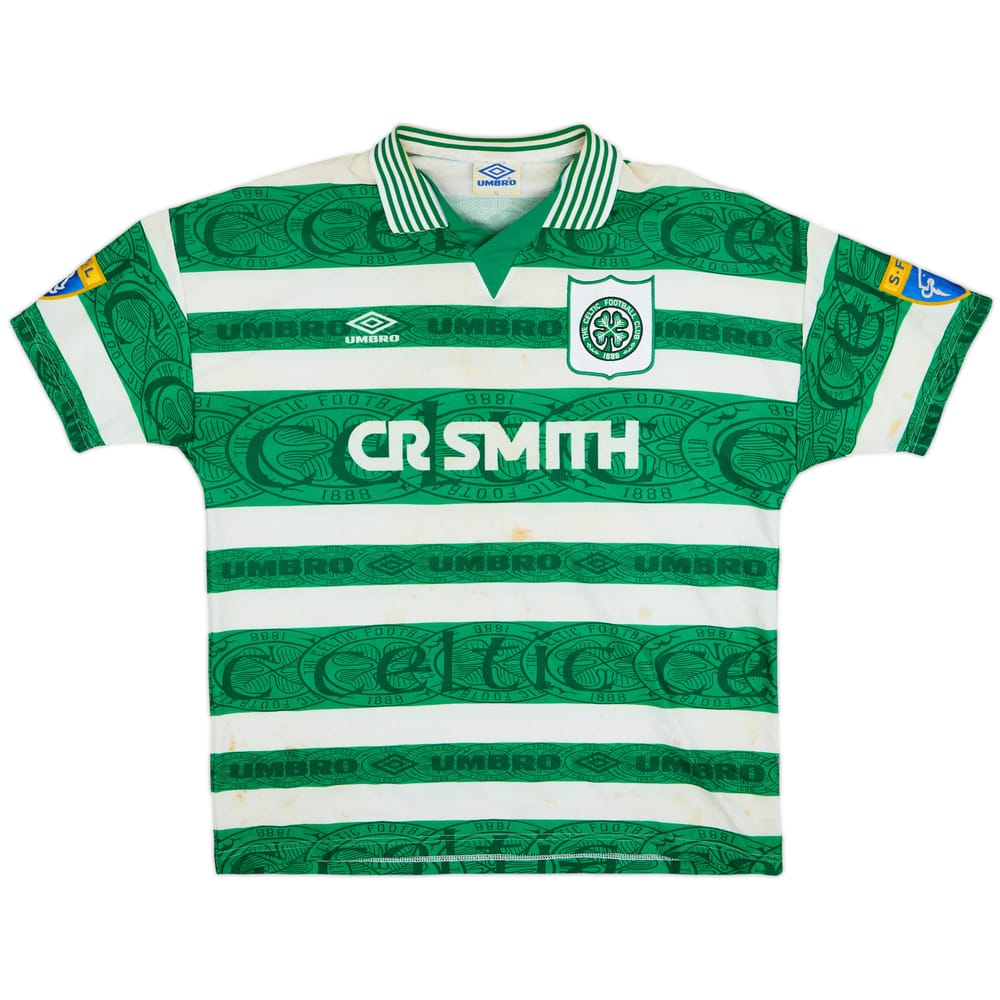 1995-97 Celtic Home Shirt - 5/10 - (XL)