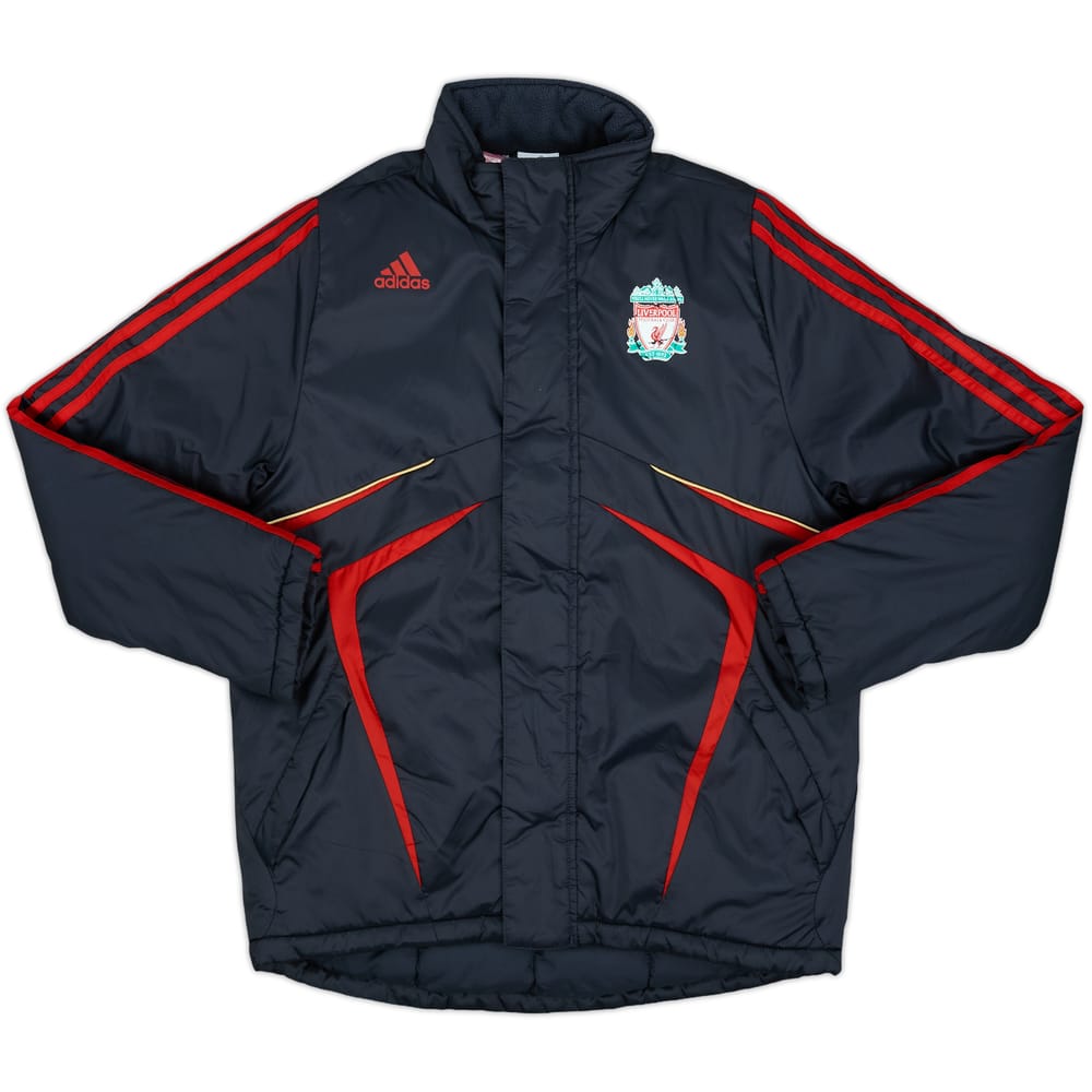 2009-10 Liverpool adidas Padded Bench Coat - 7/10 - (M.Boys)