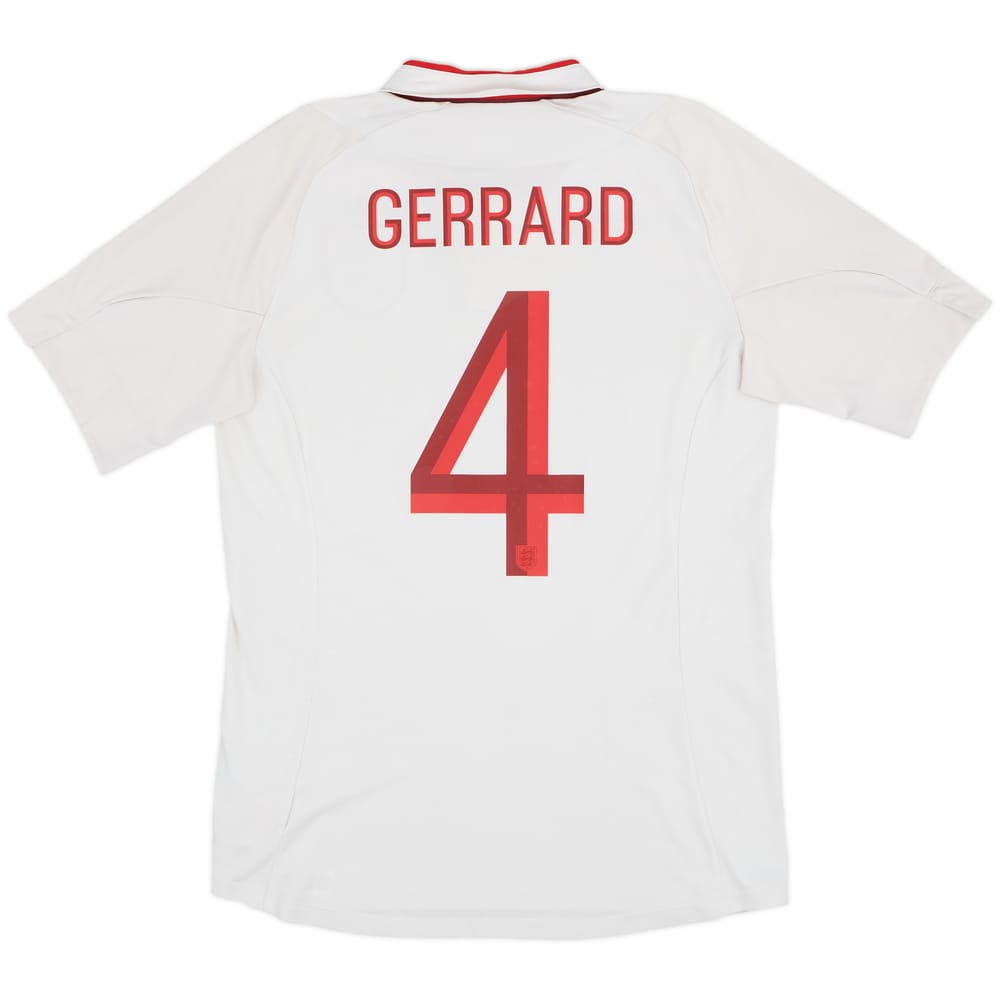 2012-13 England Home Shirt Gerrard #4 - 5/10 - (M)
