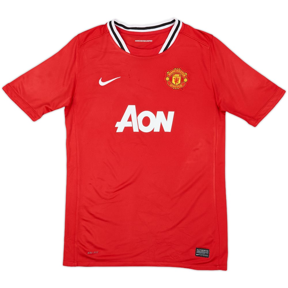 2011-12 Manchester United Home Shirt - 4/10 - (XL.Boys)