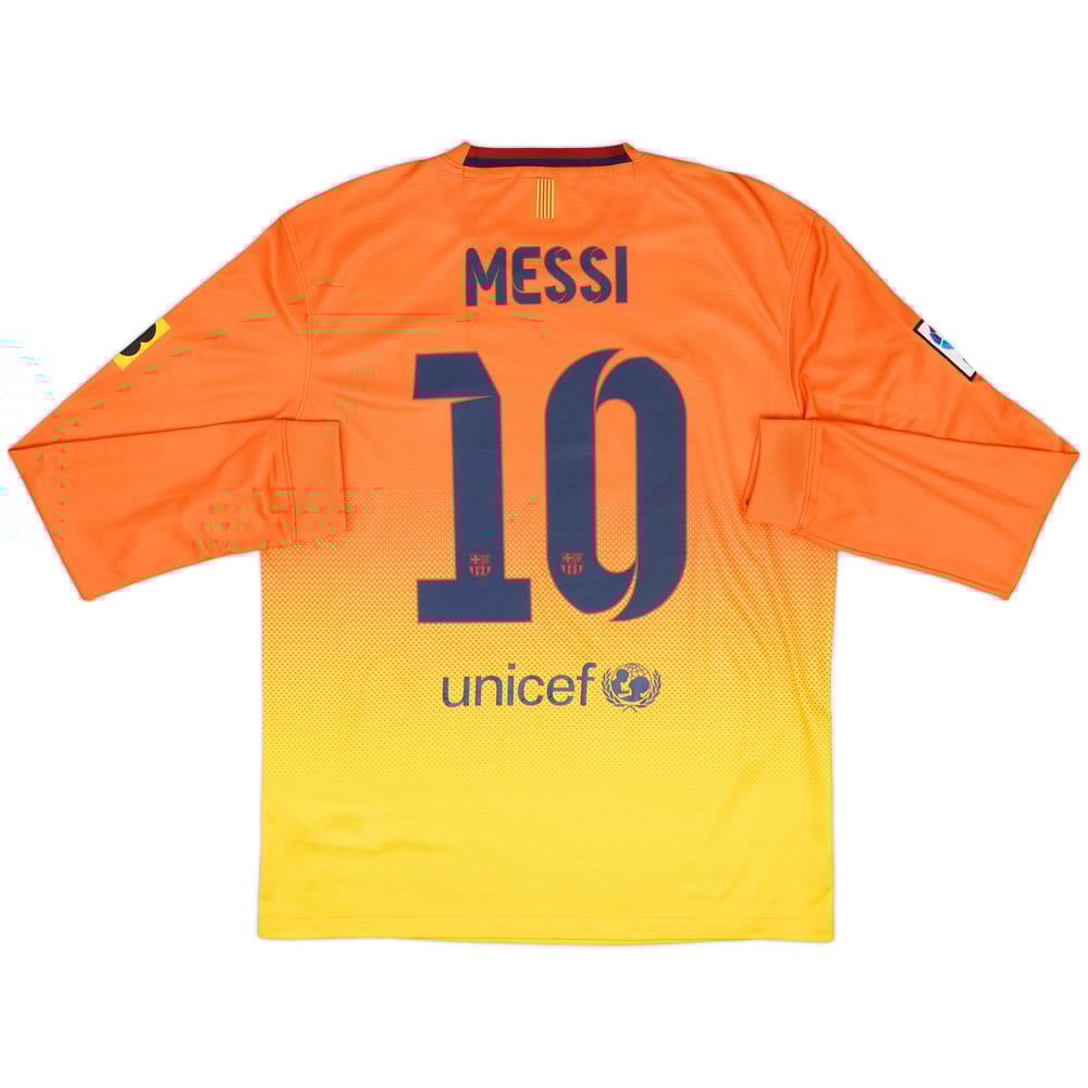2012-13 Barcelona Away L/S Shirt Messi #10 - 9/10 - (M)