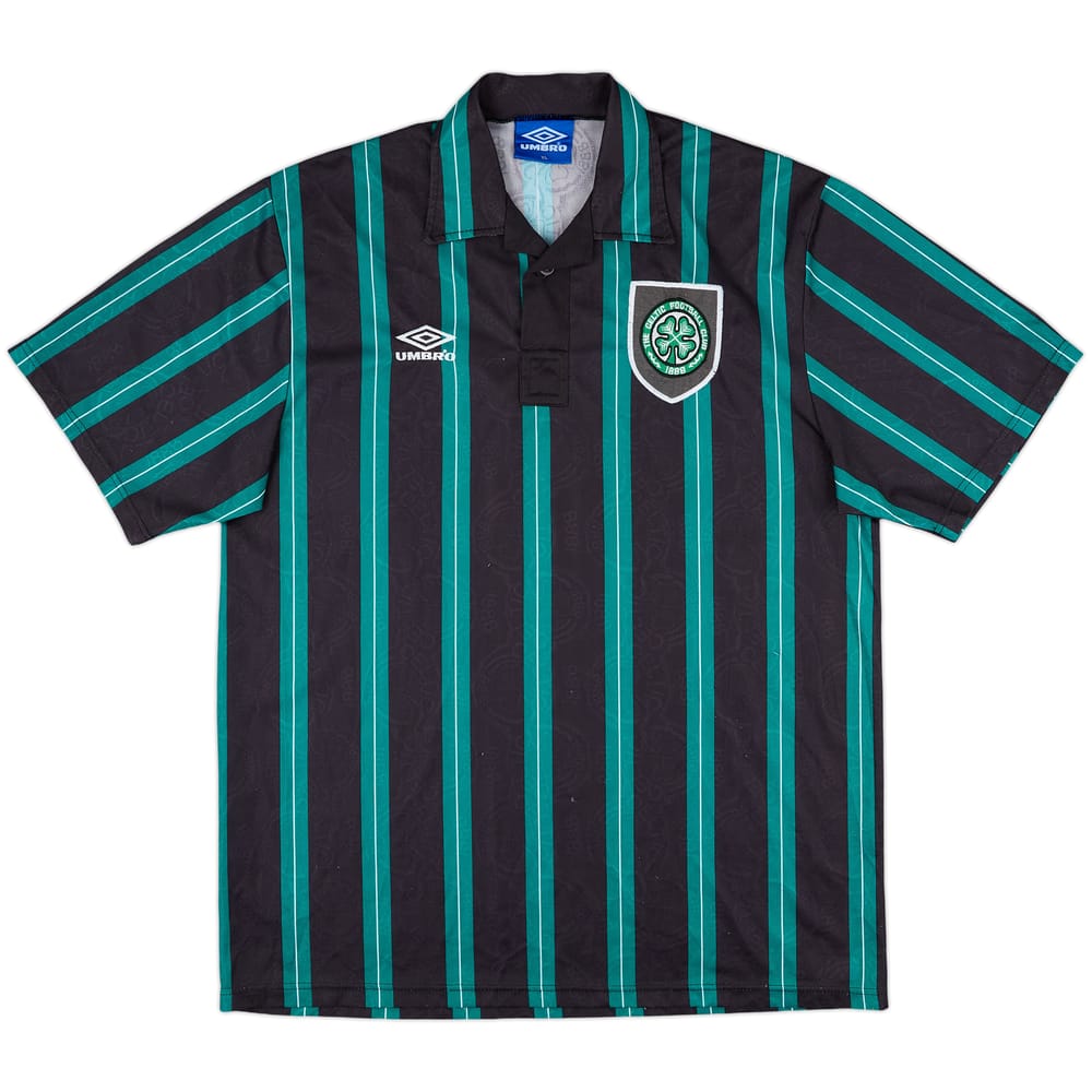 1992-93 Celtic Away Shirt - 8/10 - (XL)
