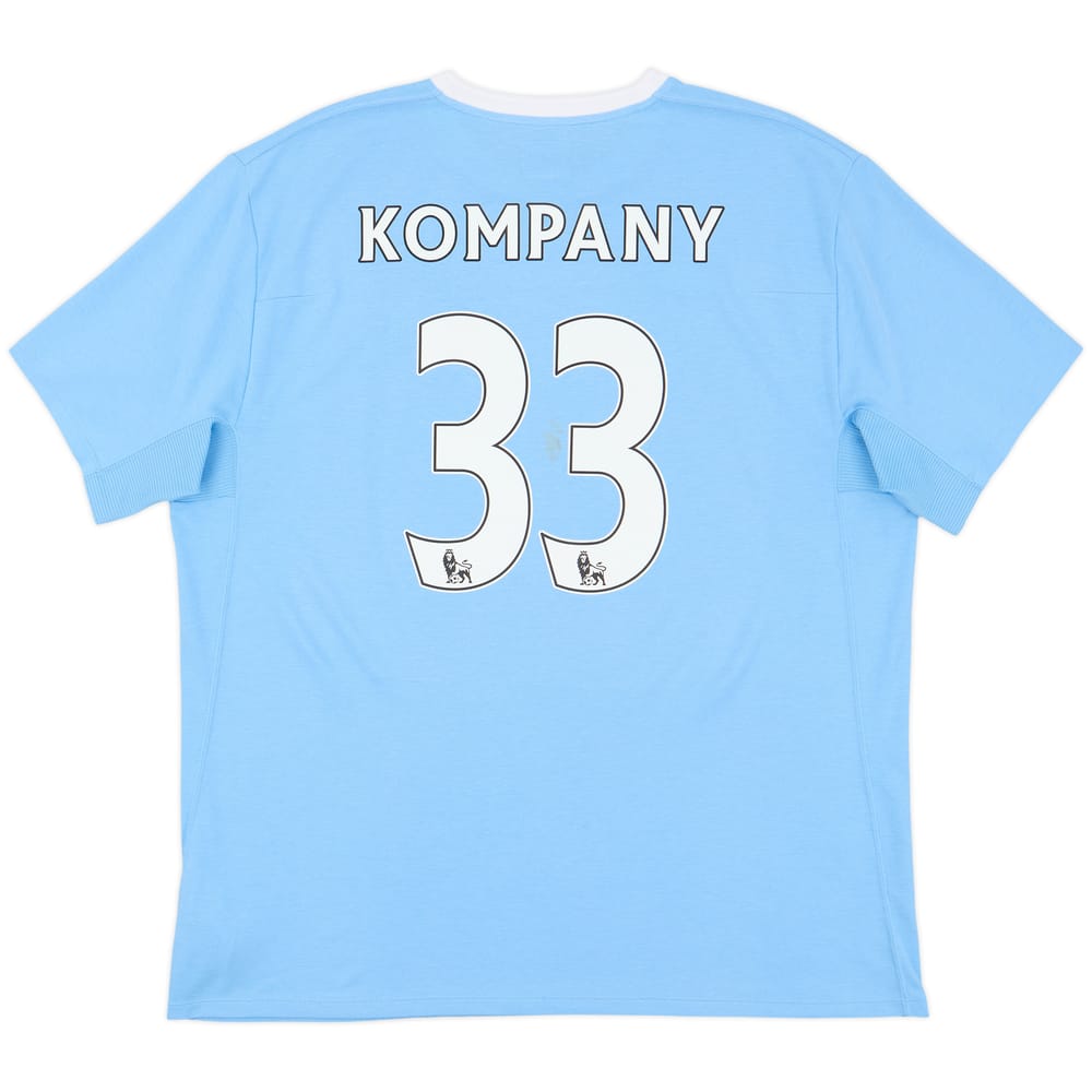 2009-10 Manchester City Home Shirt Kompany #33 - 9/10 - (XXL)