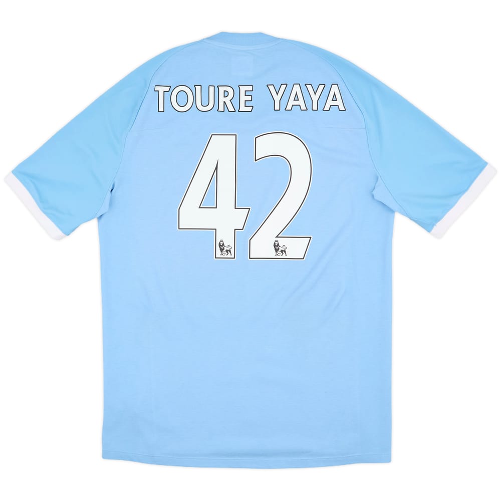 2010-11 Manchester City Home Shirt Toure Yaya #42 - 7/10 - (L)