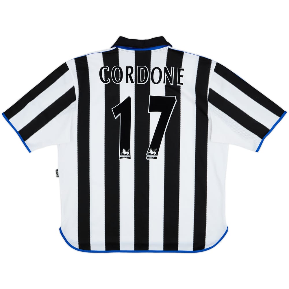 2000-01 Newcastle Home Shirt Cordone #17 - 9/10 - (XXL)