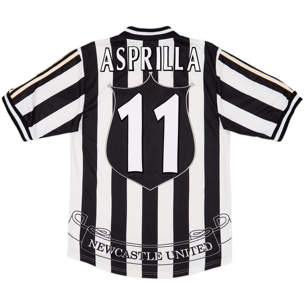 1997-99 Newcastle Home Shirt Asprilla #11 - 8/10 - (S)