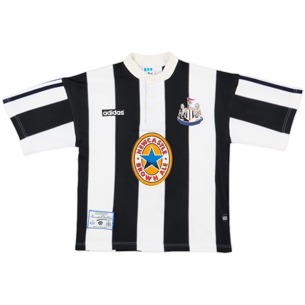 1995-97 Newcastle Home Shirt - 8/10 - (L.Boys)
