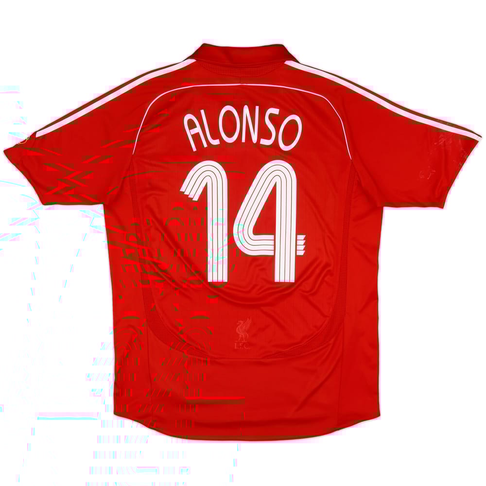 2006-08 Liverpool Home Shirt Alonso #14 - 5/10 - (L)