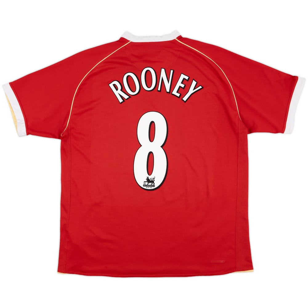 2006-07 Manchester United Home Shirt Rooney #8 - 5/10 - (XL)