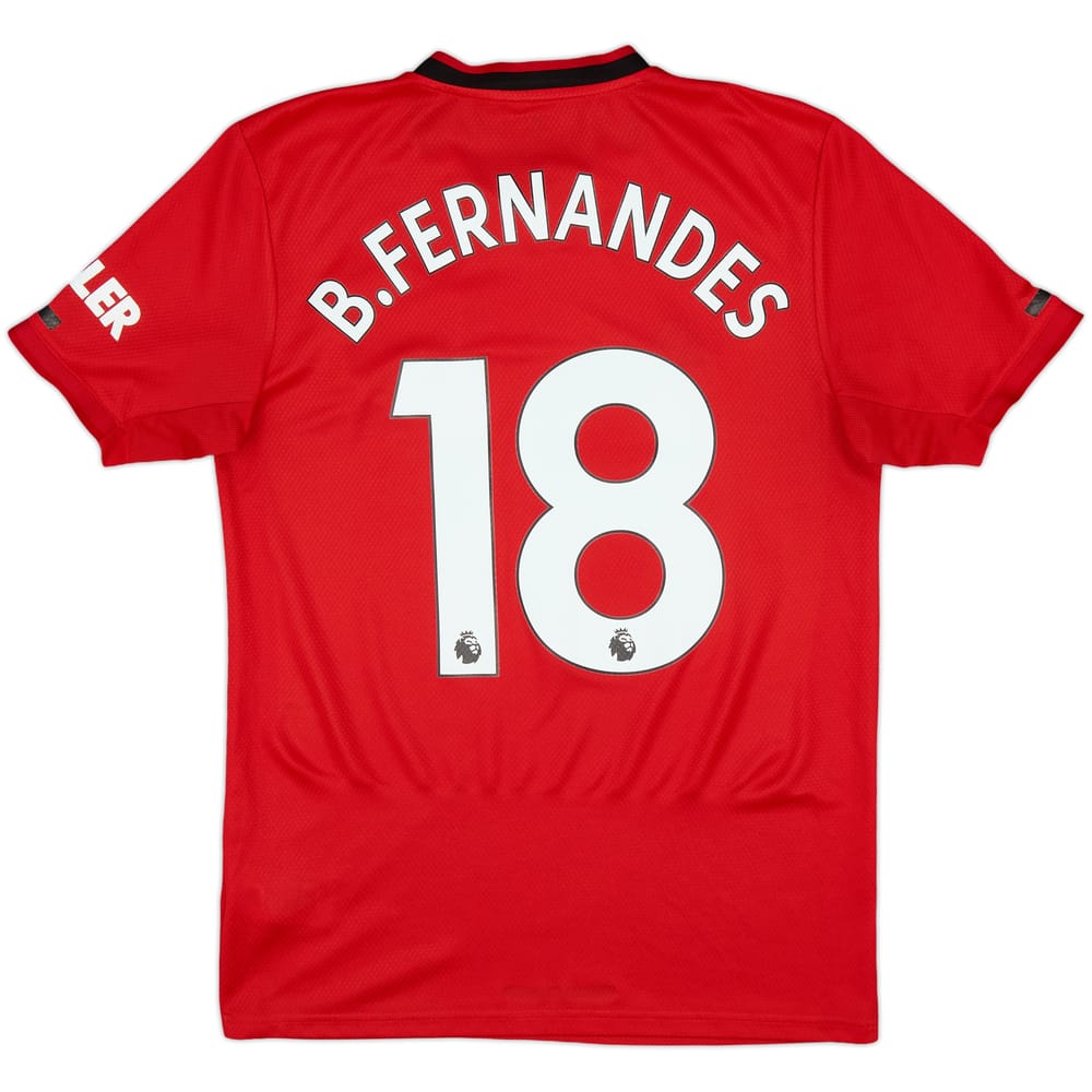 2019-20 Manchester United Home Shirt B.Fernandes #18 - 6/10 - (S)