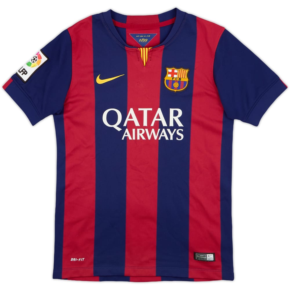 2014-15 Barcelona Home Shirt - 7/10 - (M.Boys)