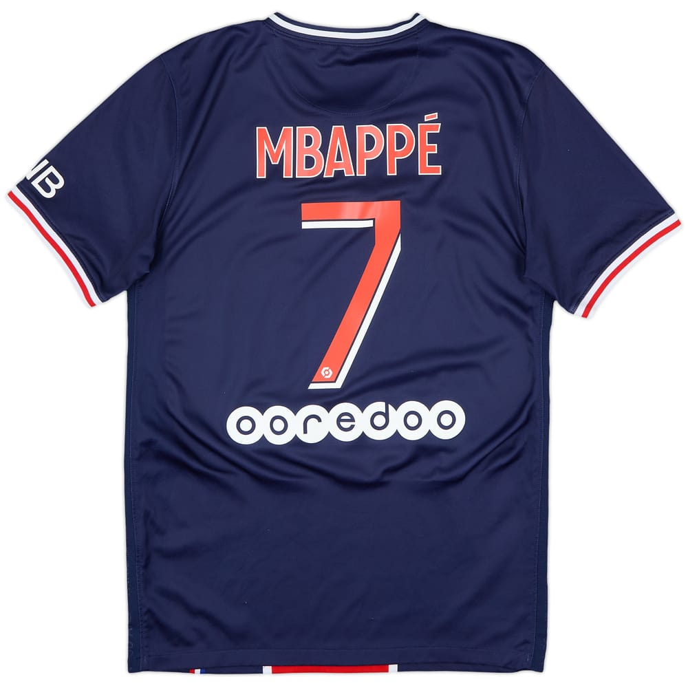 2020-21 Paris Saint-Germain Home Shirt Mbappe #7 - 7/10 - (S)