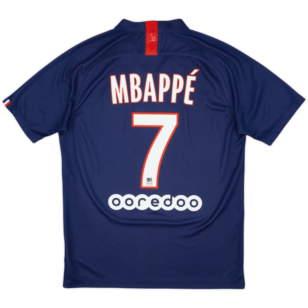 2019-20 Paris Saint-Germain Home Shirt Mbappe #7 - 9/10 - (M)