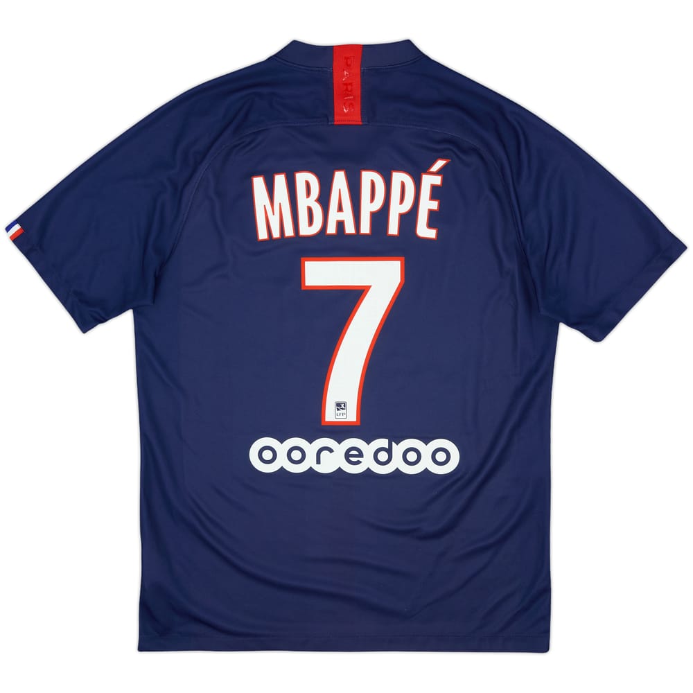 2019-20 Paris Saint-Germain Home Shirt Mbappe #7 - 9/10 - (M)