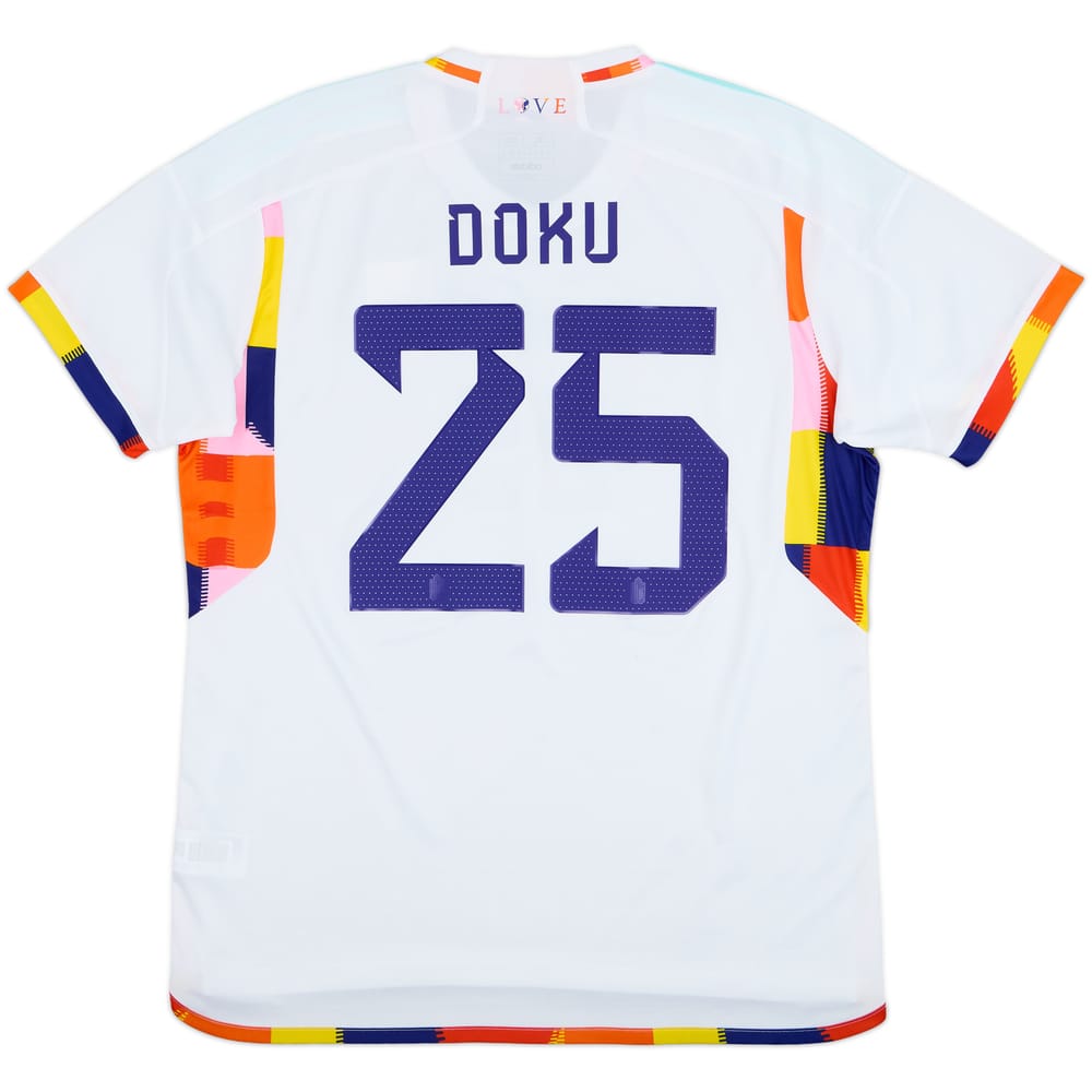 2022-23 Belgium Away Shirt Doku #25 - 9/10 - (XL)