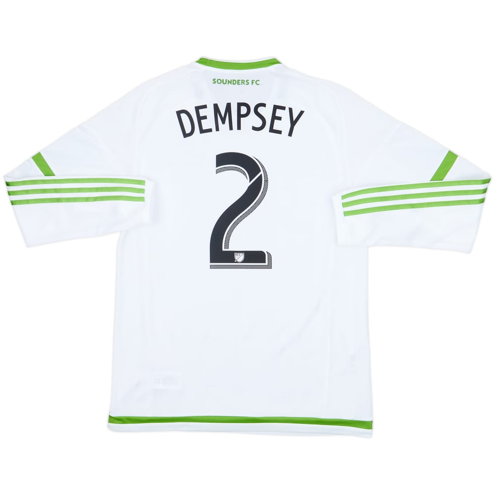 2015 Seattle Sounders Player Issue Away L/S Shirt Dempsey #2 (L)