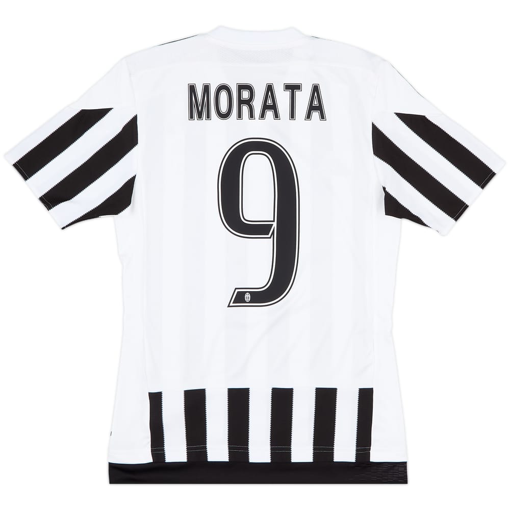 2015-16 Juventus Home Shirt Morata #9 - 9/10 - (XS)