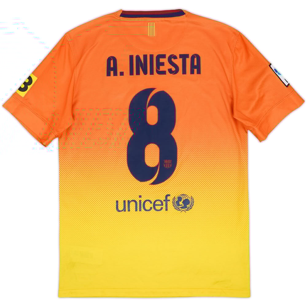 2012-13 Barcelona Away Shirt A.Iniesta #8 - 8/10 - (S)