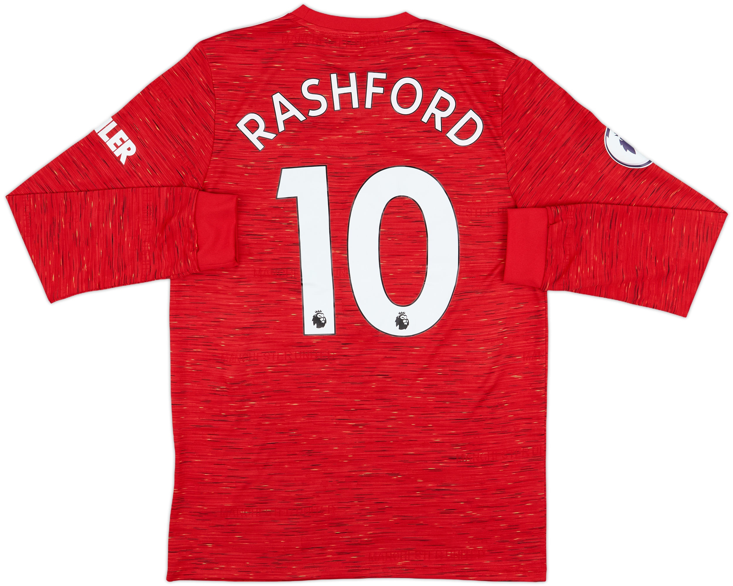 2020-21 Manchester United Home L/S Shirt Rashford #10 - 9/10 - (M)