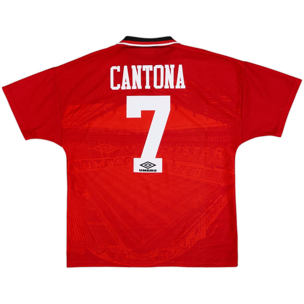 1994-96 Manchester United Home Shirt Cantona #7 - 8/10 - (L)