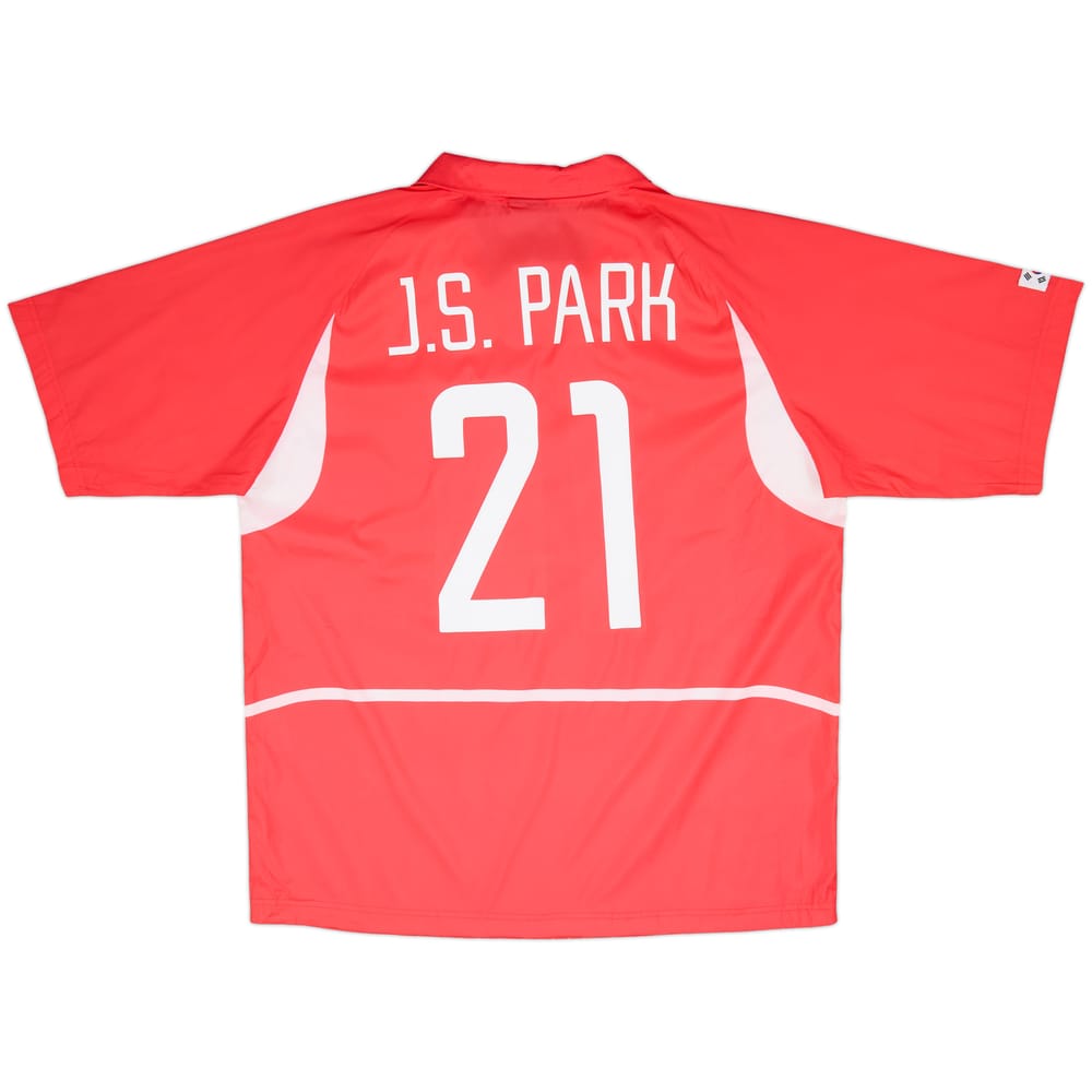 2002-03 South Korea Home Shirt J.S.Park #21 - 9/10 - (XXL)