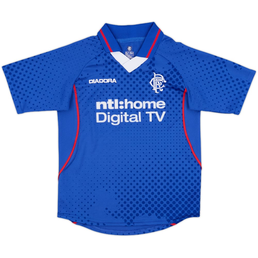 2002-03 Rangers Home Shirt - 9/10 - (S.Boys)