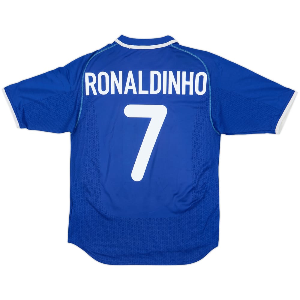 2000-02 Brazil Away Shirt Ronaldinho #7 - 9/10 - (M)