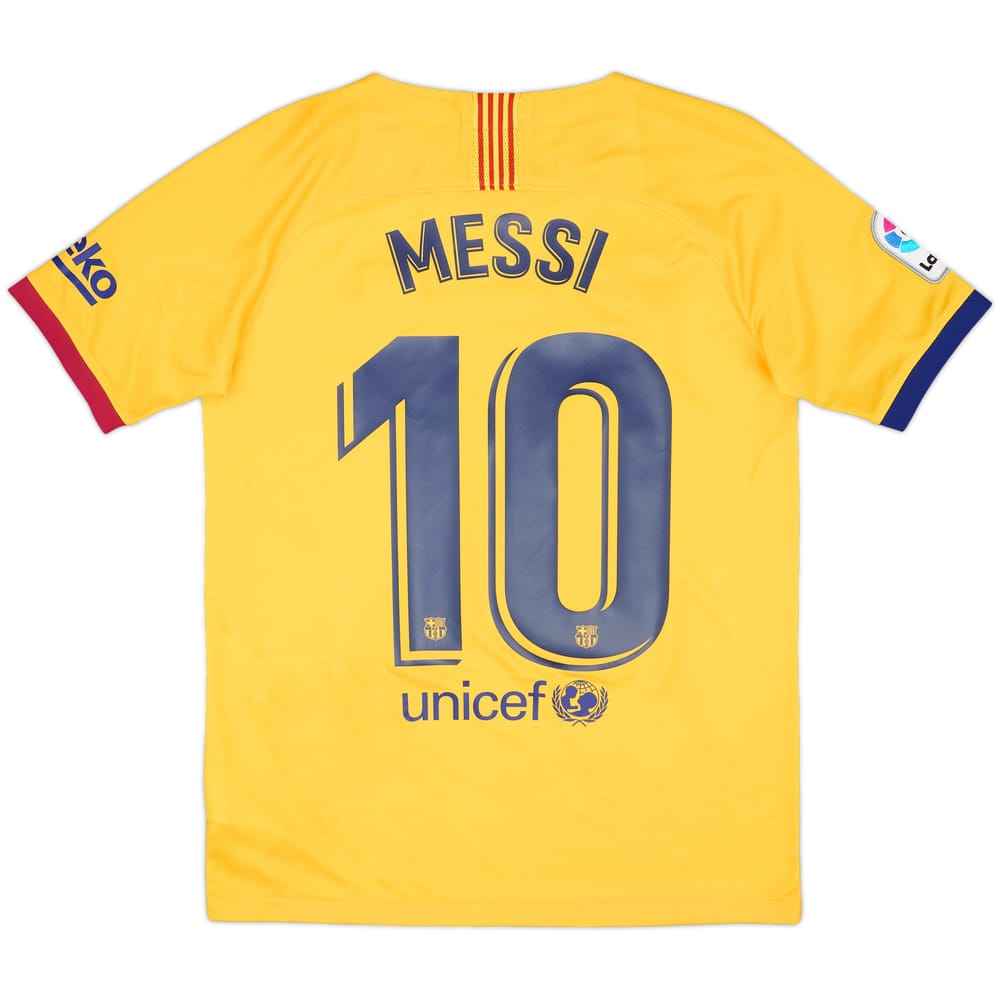 2019-20 Barcelona Away Shirt Messi #10 - 8/10 - (XL.Boys)