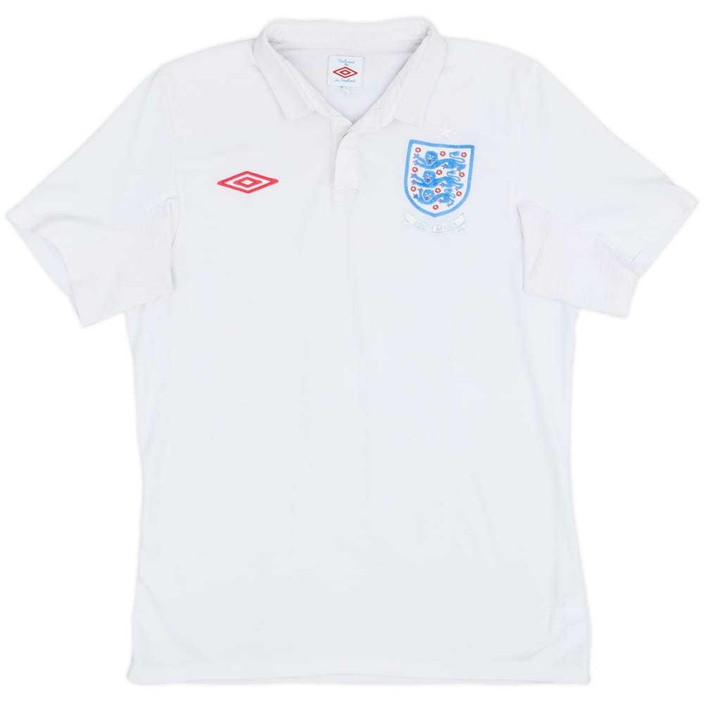 2009-10 England 'South Africa' Home Shirt - 5/10 - (M)