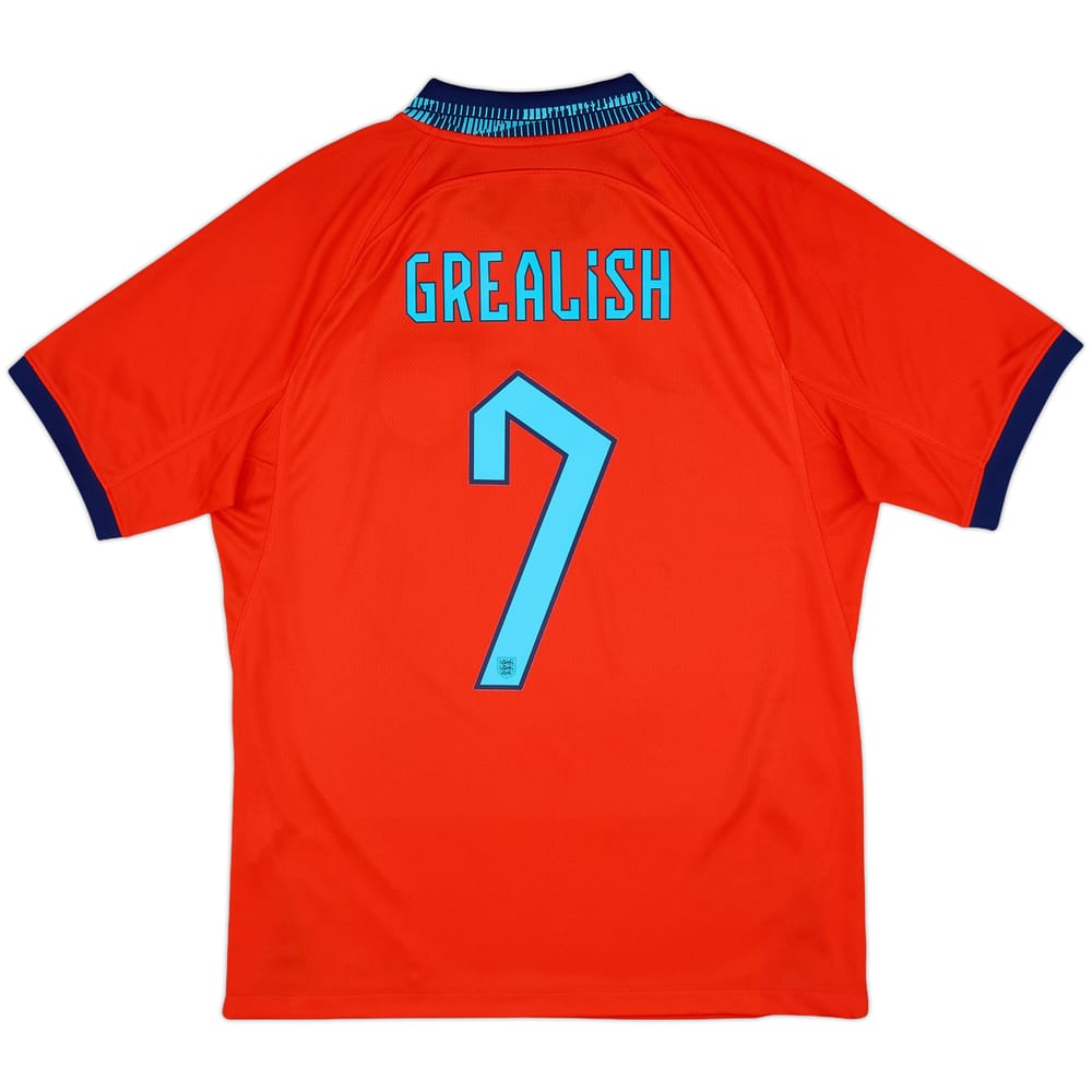 2022-23 England Away Shirt Grealish #7 - 10/10 - (M)