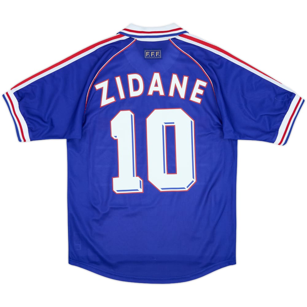 1998-00 France Home Shirt Zidane #10 - 8/10 - (S)
