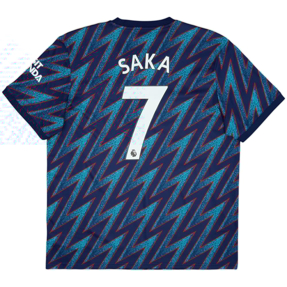2021-22 Arsenal Third Shirt Saka #7 - 10/10 - (XL)