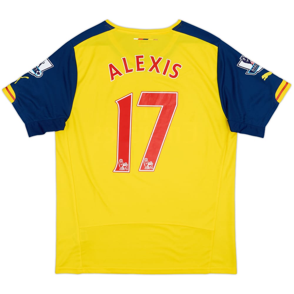 2014-15 Arsenal Away Shirt Alexis #17 - 7/10 - (M)