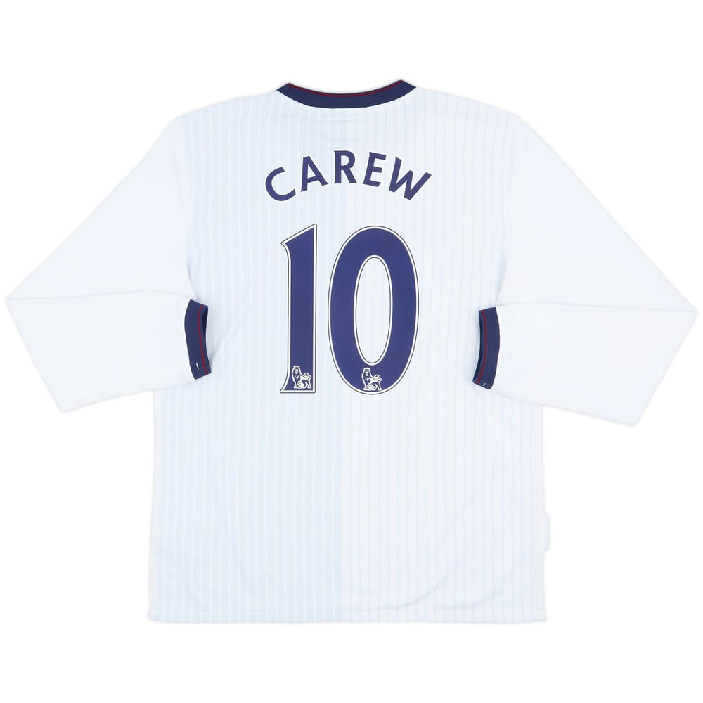 2009-10 Aston Villa Away L/S Shirt Carew #10 - 9/10 - (M)