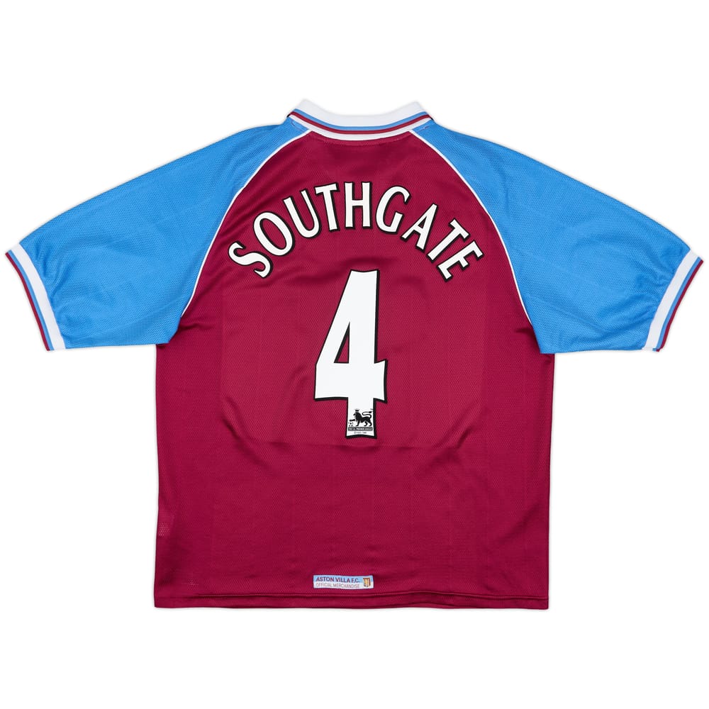 1998-99 Aston Villa Home Shirt Southgate #4 - 9/10 - (L)