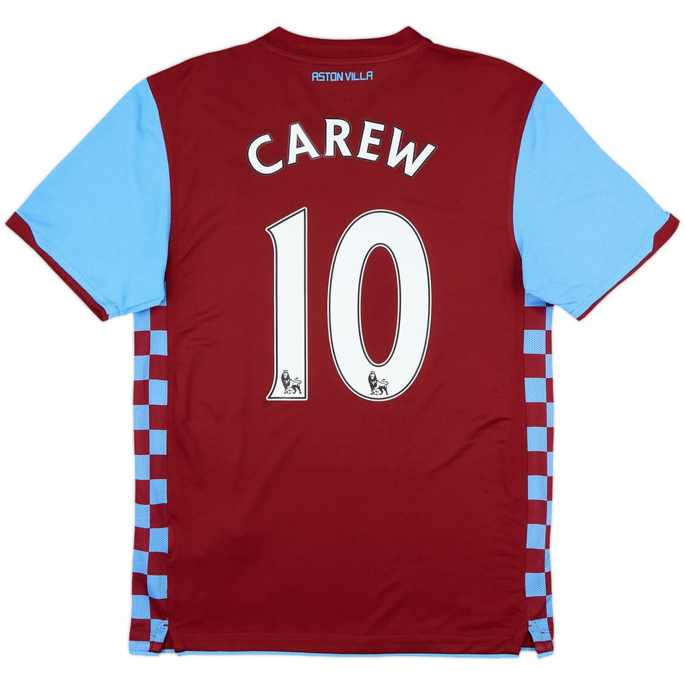 2010-11 Aston Villa Home Shirt Carew #10 - 9/10 - (M)