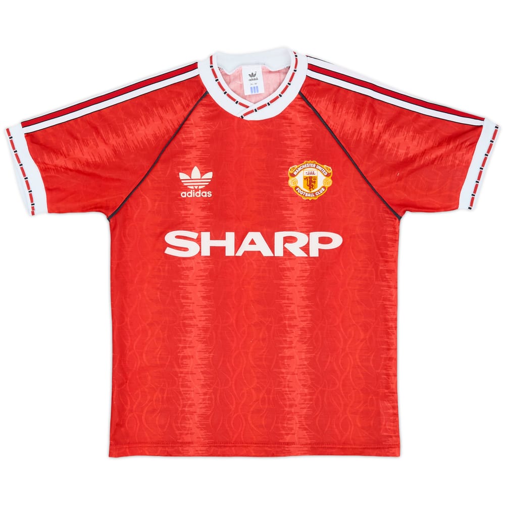 1990-92 Manchester United Home Shirt - 9/10 - (S)