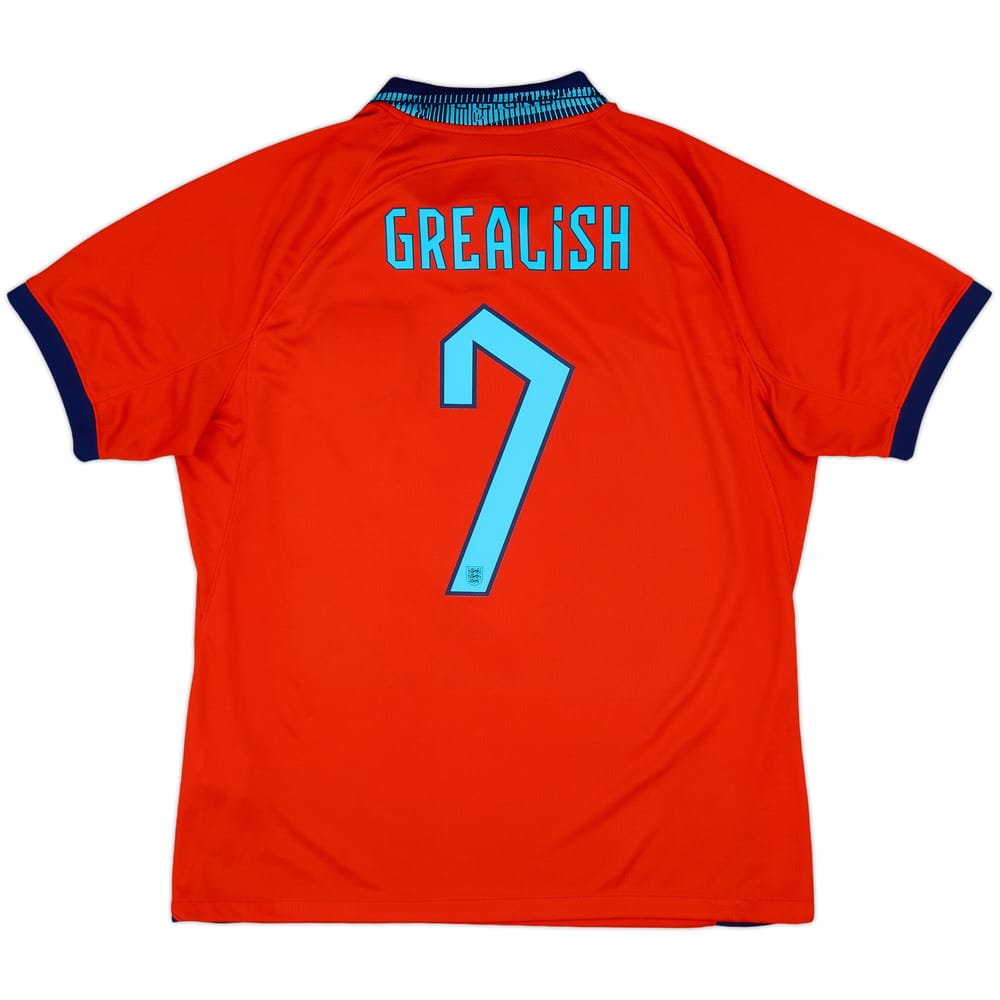 2022-23 England Away Shirt Grealish #7 - 9/10 - (L)