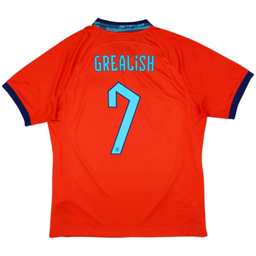 2022-23 England Away Shirt Grealish #7 - 7/10 - (L)