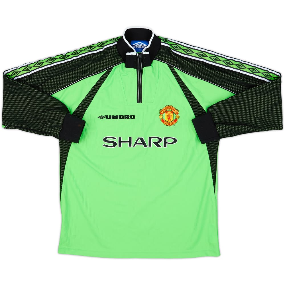 1998-99 Manchester United GK Shirt - 9/10 - (L.Boys)