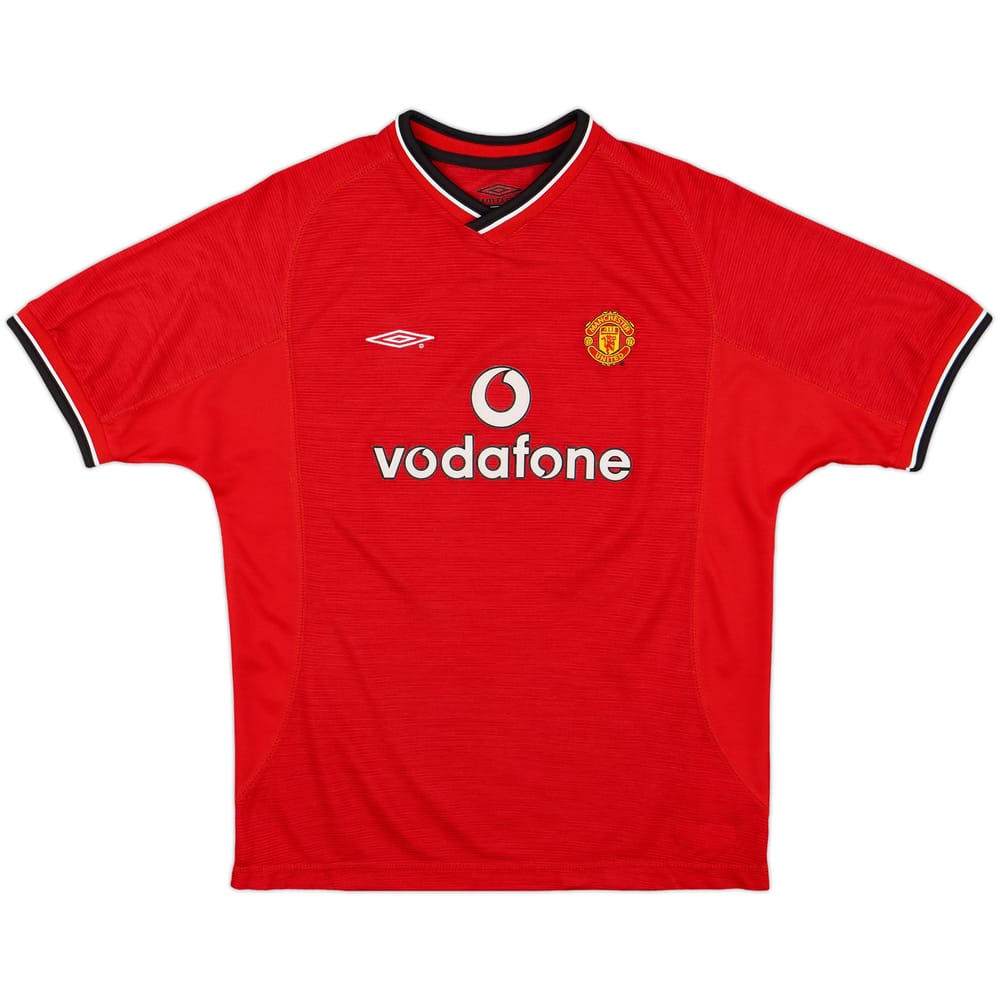 2000-02 Manchester United Home Shirt - 10/10 - (L.Boys)