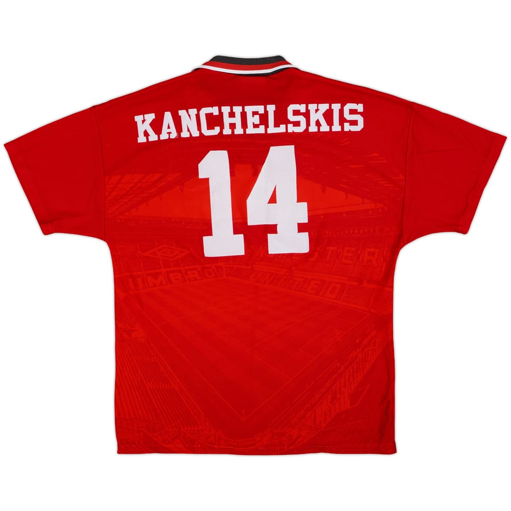 1994-96 Manchester United Home Shirt Kanchelskis #14 - 7/10 - (M)