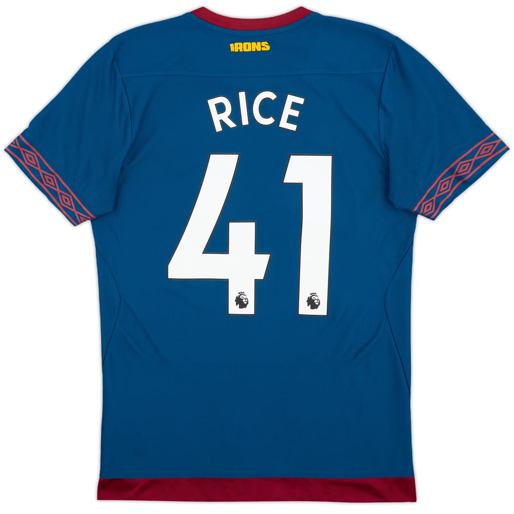 2018-19 West Ham Away Shirt Rice #41 - 9/10 - (S)