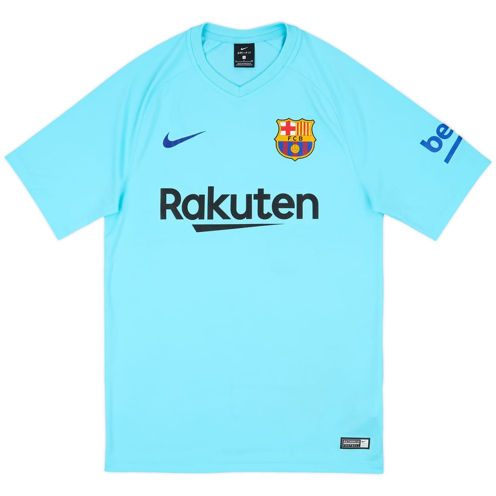 2017-18 Barcelona Basic Away Shirt Suarez #9 - 9/10 - (S)