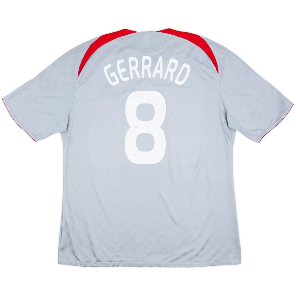 2008-09 Liverpool Away Shirt Gerrard #8 - 6/10 - (XXL)