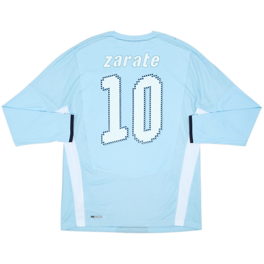 2008-09 Lazio Home L/S Shirt Zarate #10 - 4/10 - (XL)